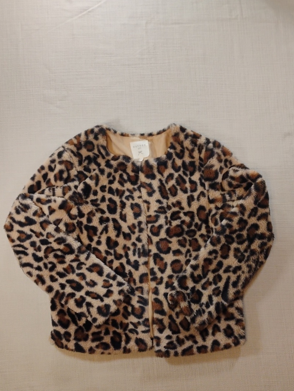 H&M Kids Leopard Faux-Fur Jacket - Brown, Black